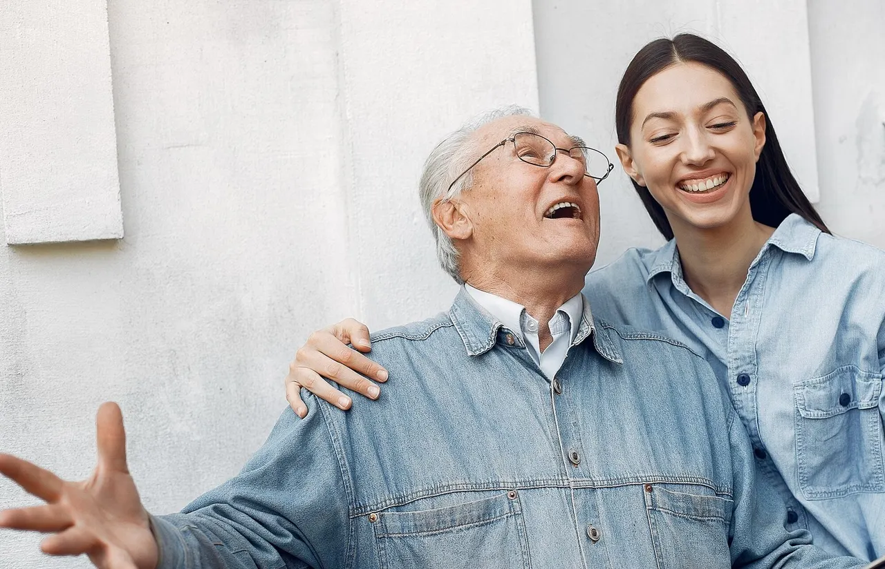 Care professional providing services at home