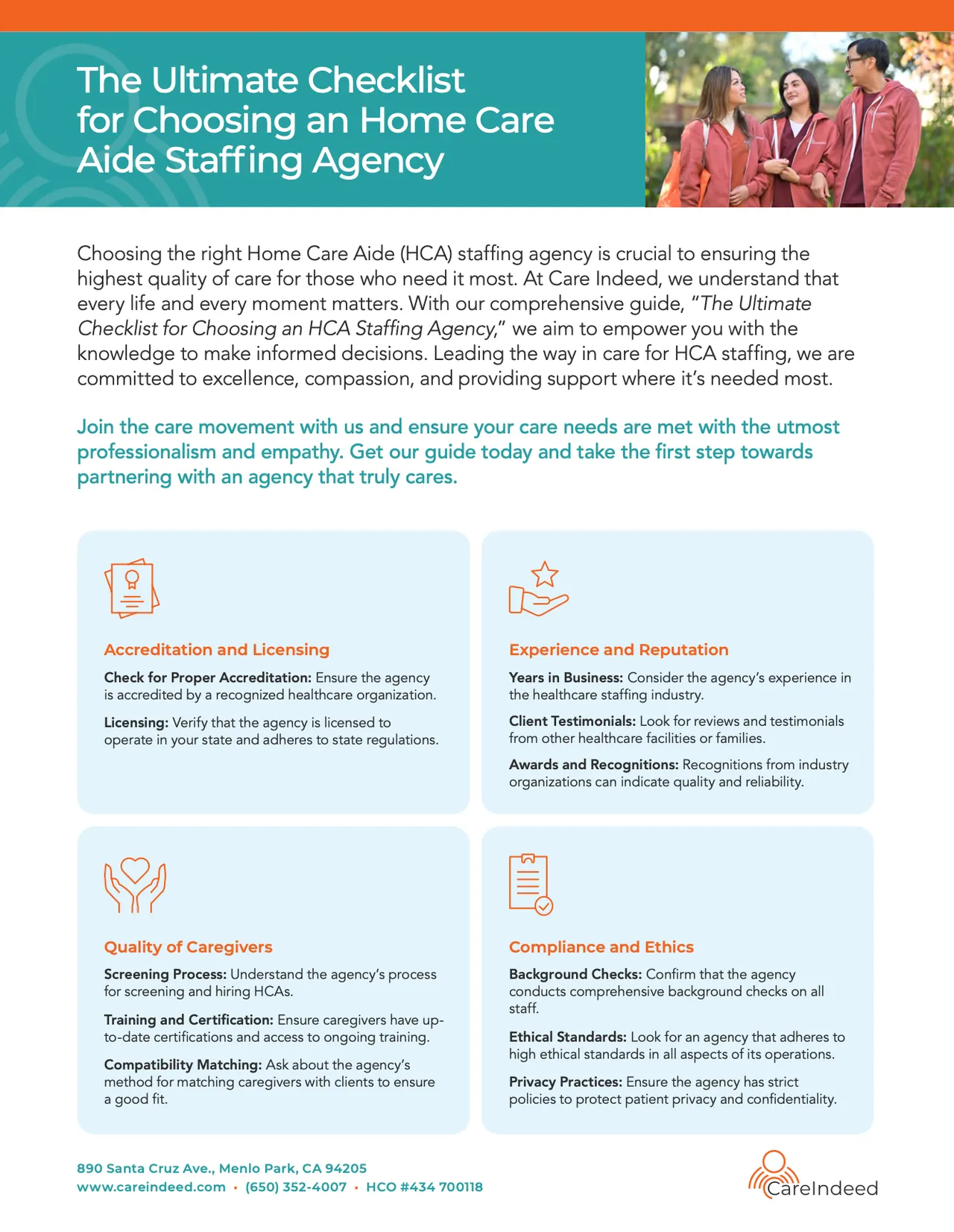 The Ultimate Checklist for Choosing an Home Care Aide Staffing Agency