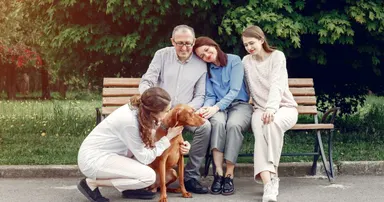 happy family in campbell spending time in summer park